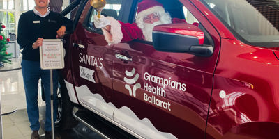 Santa Dave gets a new sleigh Image