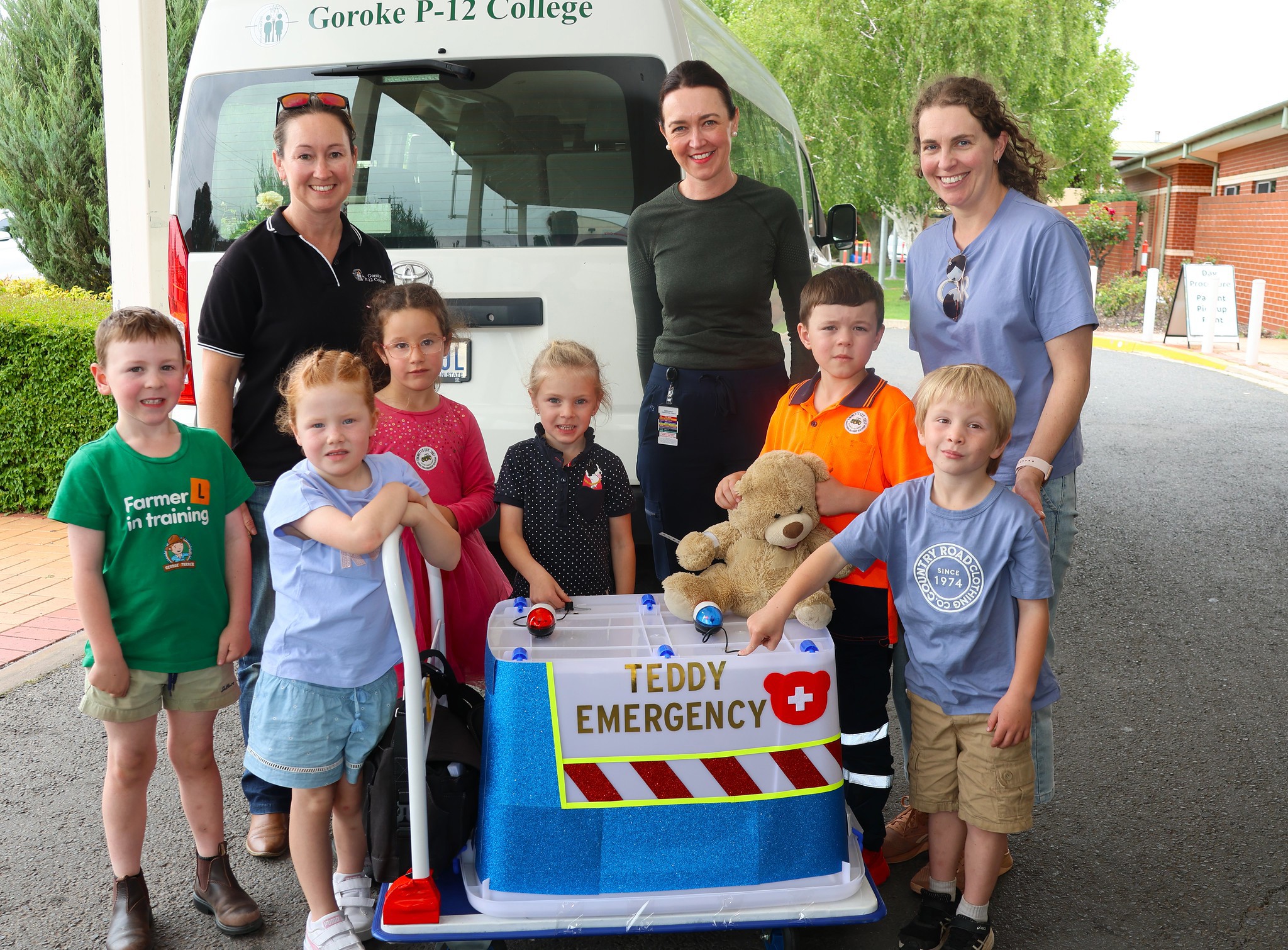 Teddy Treated After Tractor Tumble Tour Group