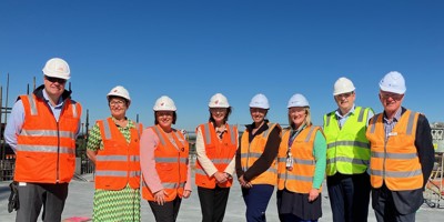 New heights reached – topping out ceremony marks key milestone in Ballarat Base Hospital Redevelopment Image