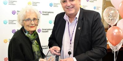 Grampians Health honours Horsham volunteer Cynthia Knight with Life Governor award Image