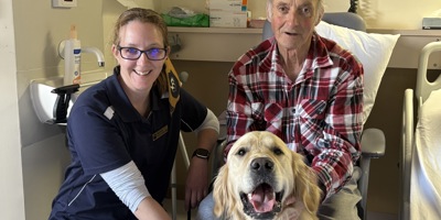 A ‘paws’-itive program at Grampians Health Stawell spreads cheer Image