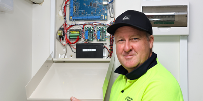 A swipe for staff safety Image