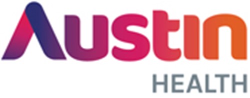 Austin Logo Austin Health logo with the word 'Austin' in a gradient of purple to red, and the word 'HEALTH' in gray below it.