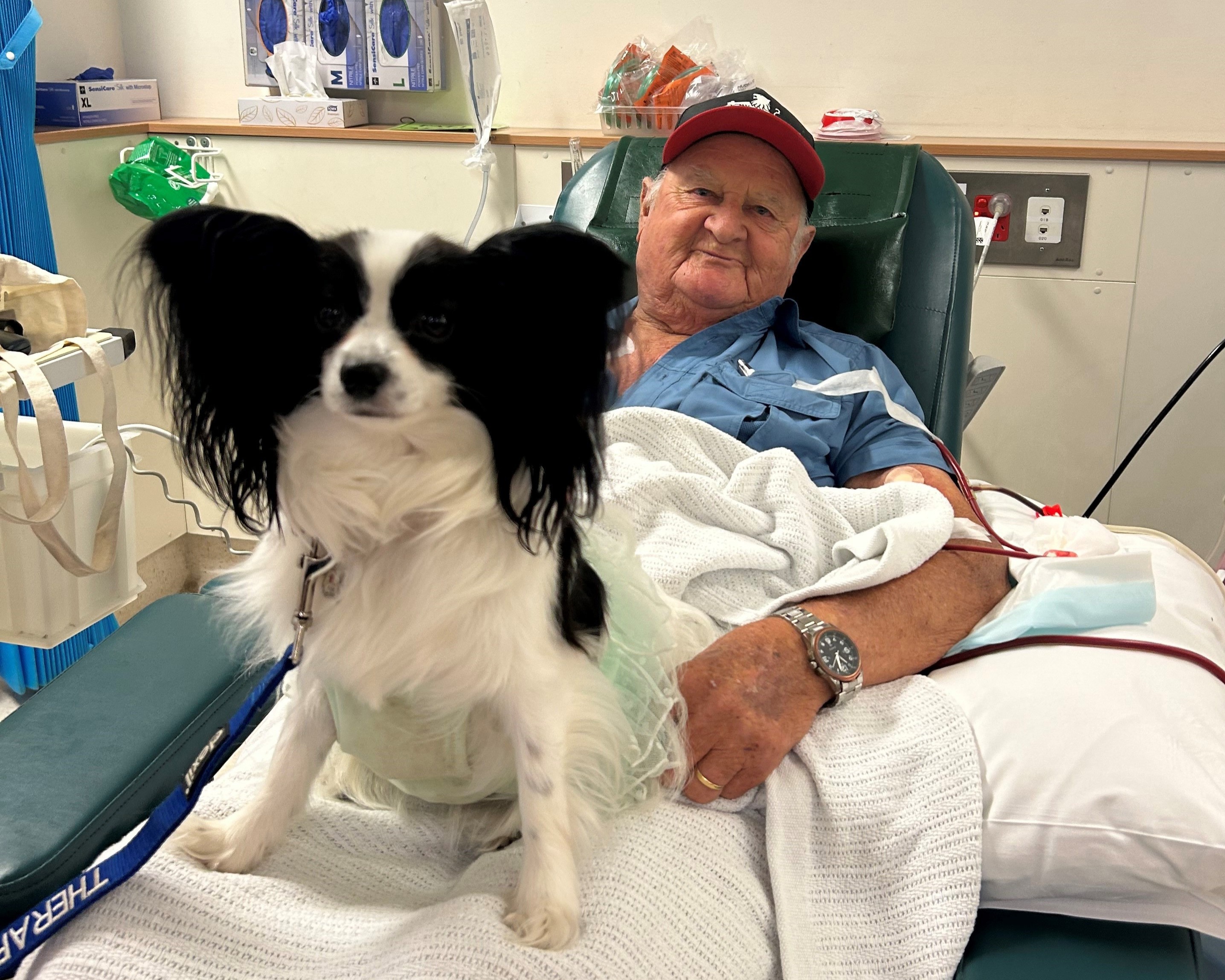Paws On Wards, Doug And Princess Dakota, Dialysis March 2025