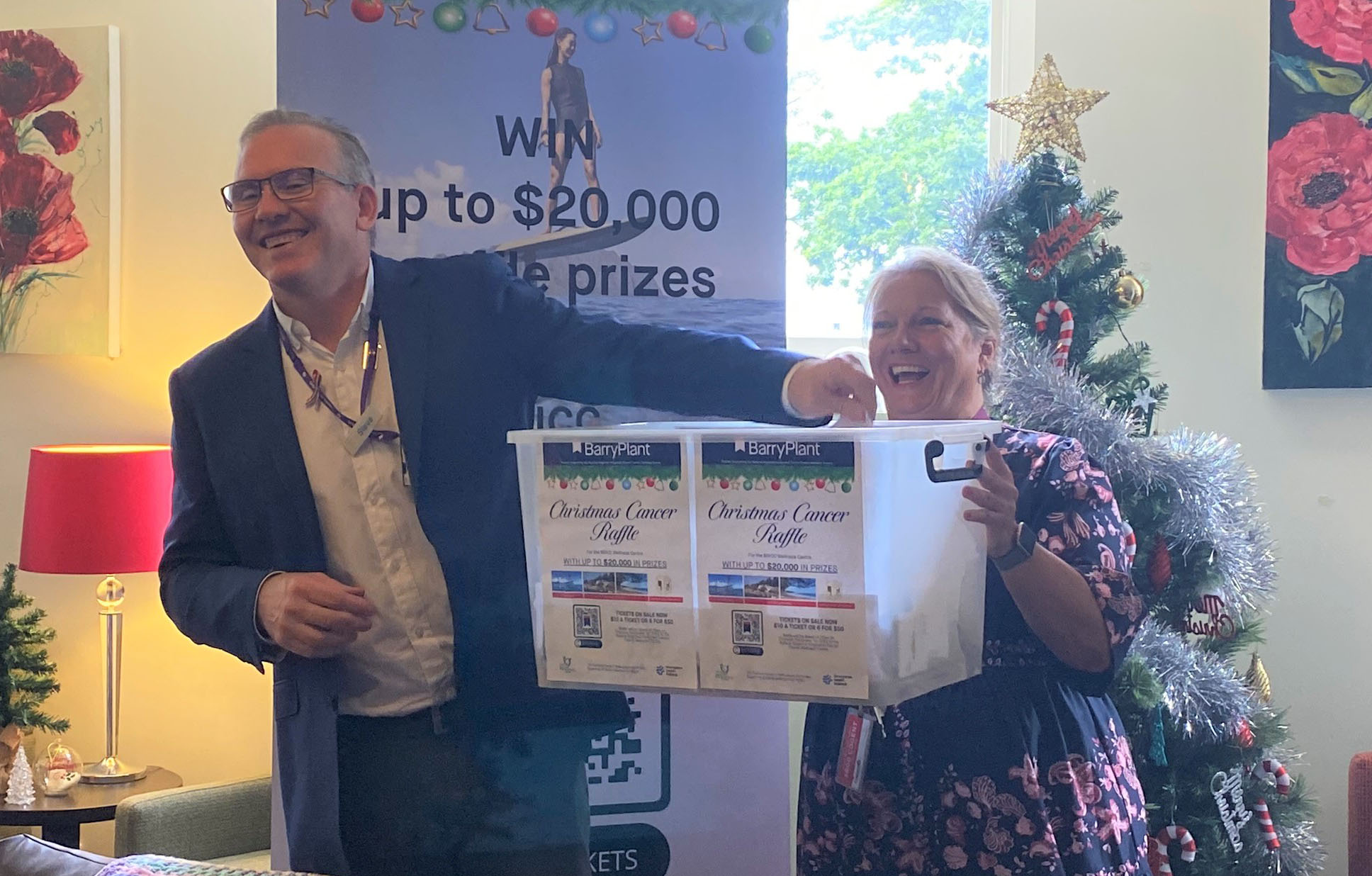 Christmas Cancer Raffle Raises Over $14,000 For Cancer Wellness Centre